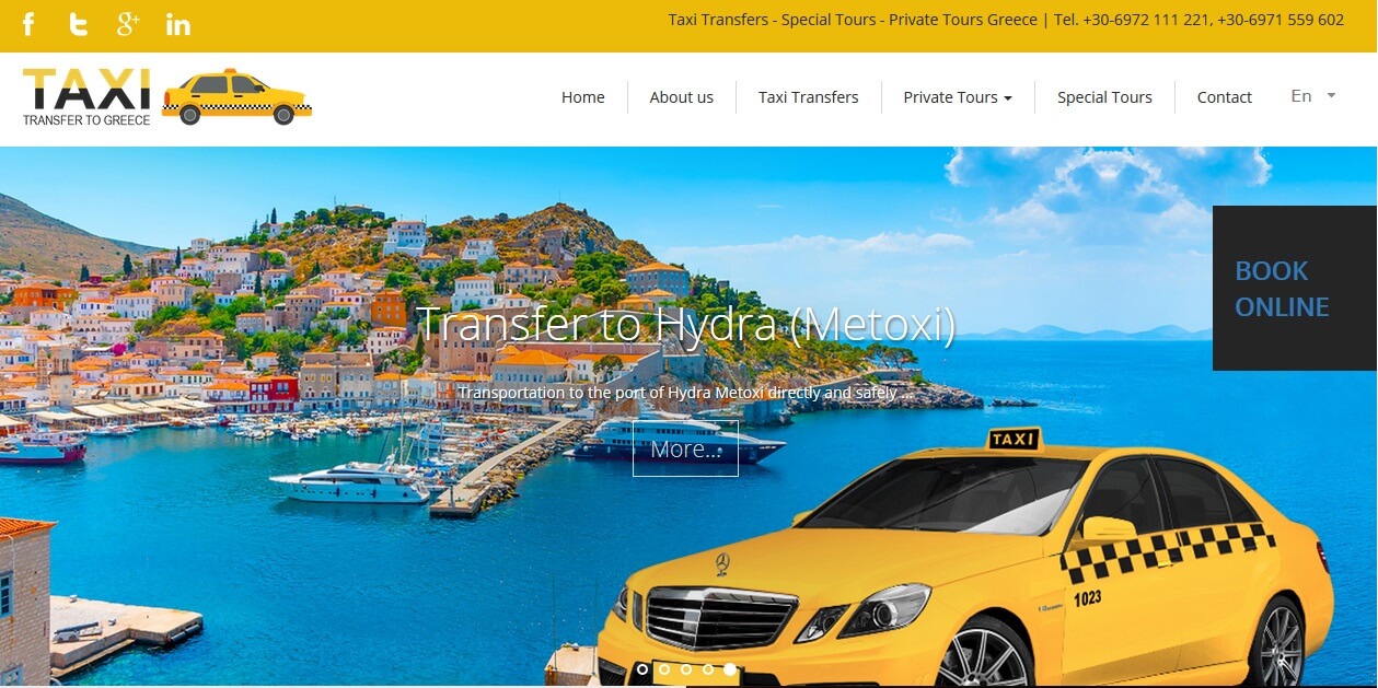 Book your private taxi transfer to Athens