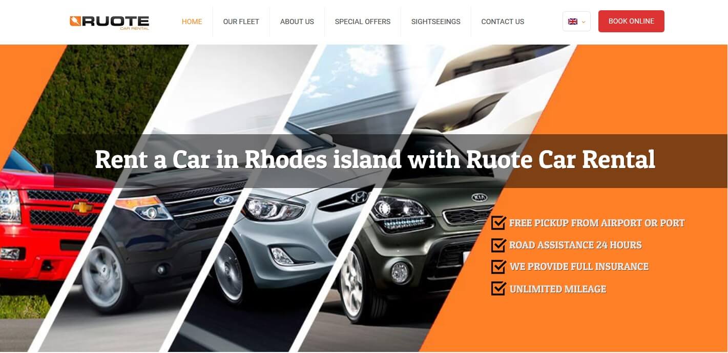 Ruote Rhodes island rent a car Rodos, Car rental rhodes airport