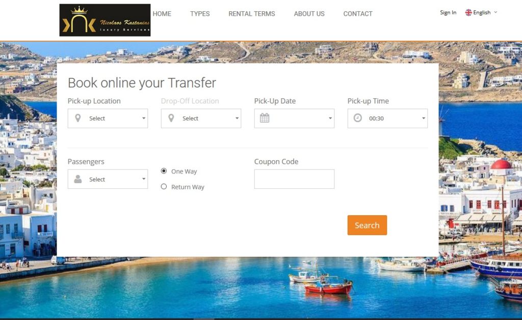 mykonos transfers luxury services