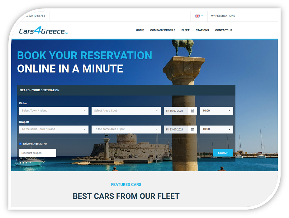Cars4greece.gr Rhodes rent a car Car hire Greece