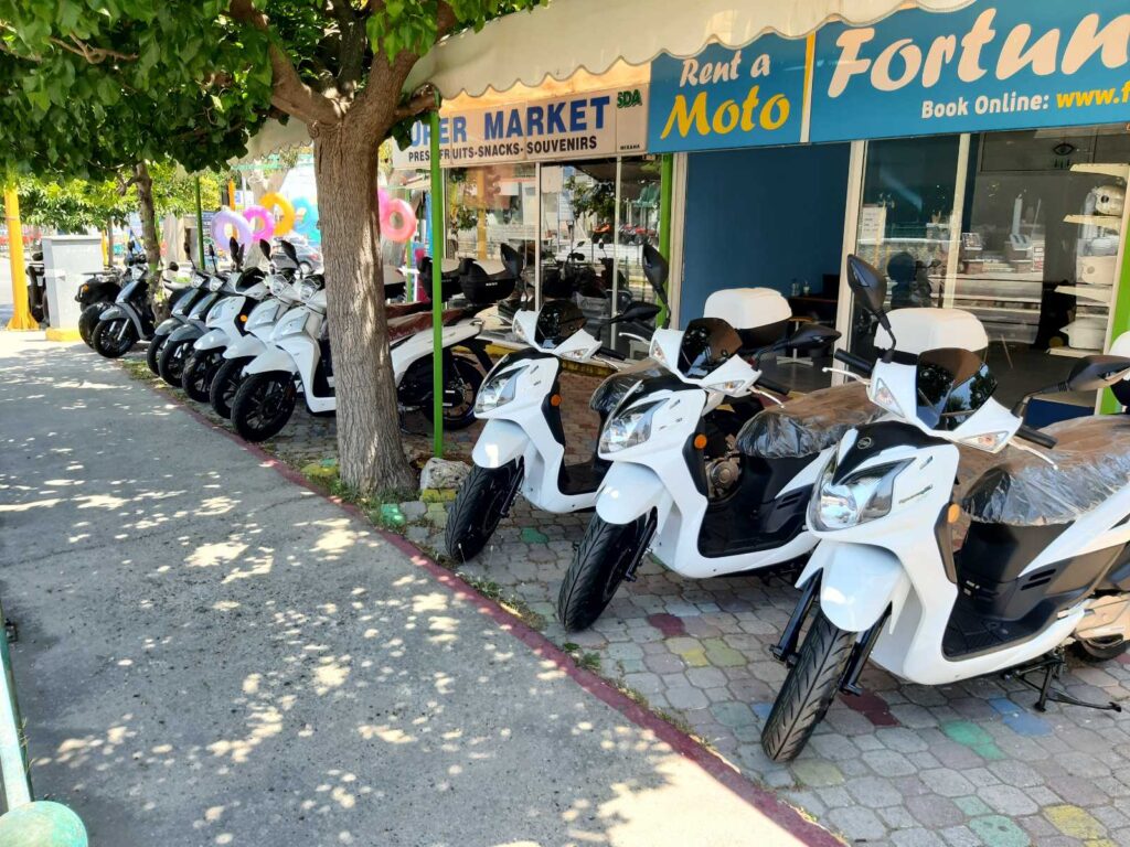 faliraki rent a moto scooter quads
